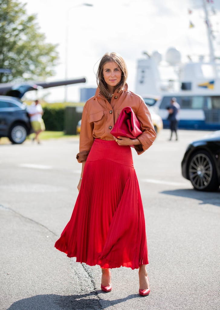 Keep to like tones to make a head-to-toe colorful look work, no matter what the occasion.