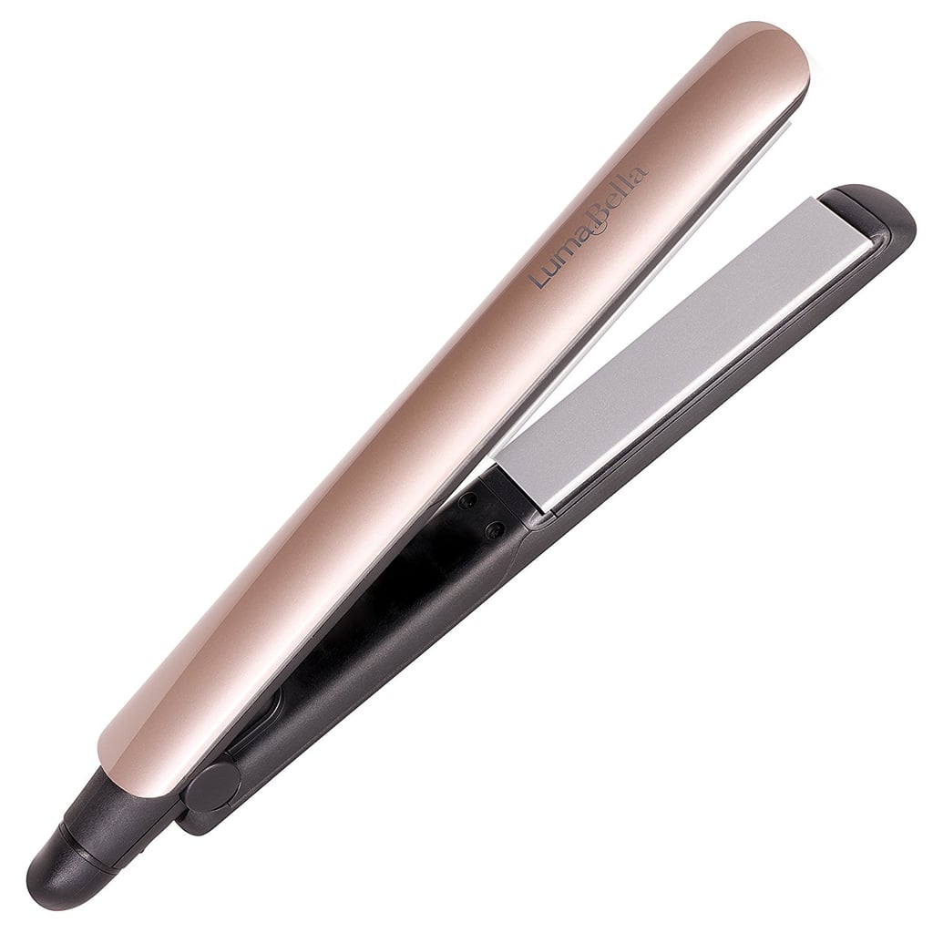 LumaBella Keratin Dual Touch Hair Straightener With Keratin Micro Conditioners & Smart Heat Sensors, Flat Iron, 1-Inch