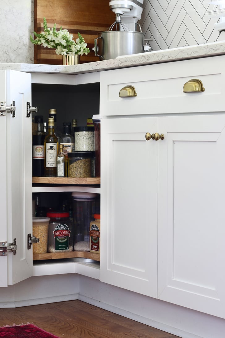 Placing Lazy Susans In Kitchen Cabinets Makes It Easy To Pack And
