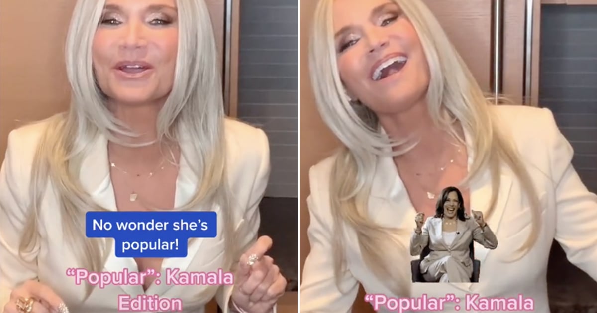 Watch Kristin Chenoweth Sing Popular Kamala Harris Edition Popsugar Entertainment