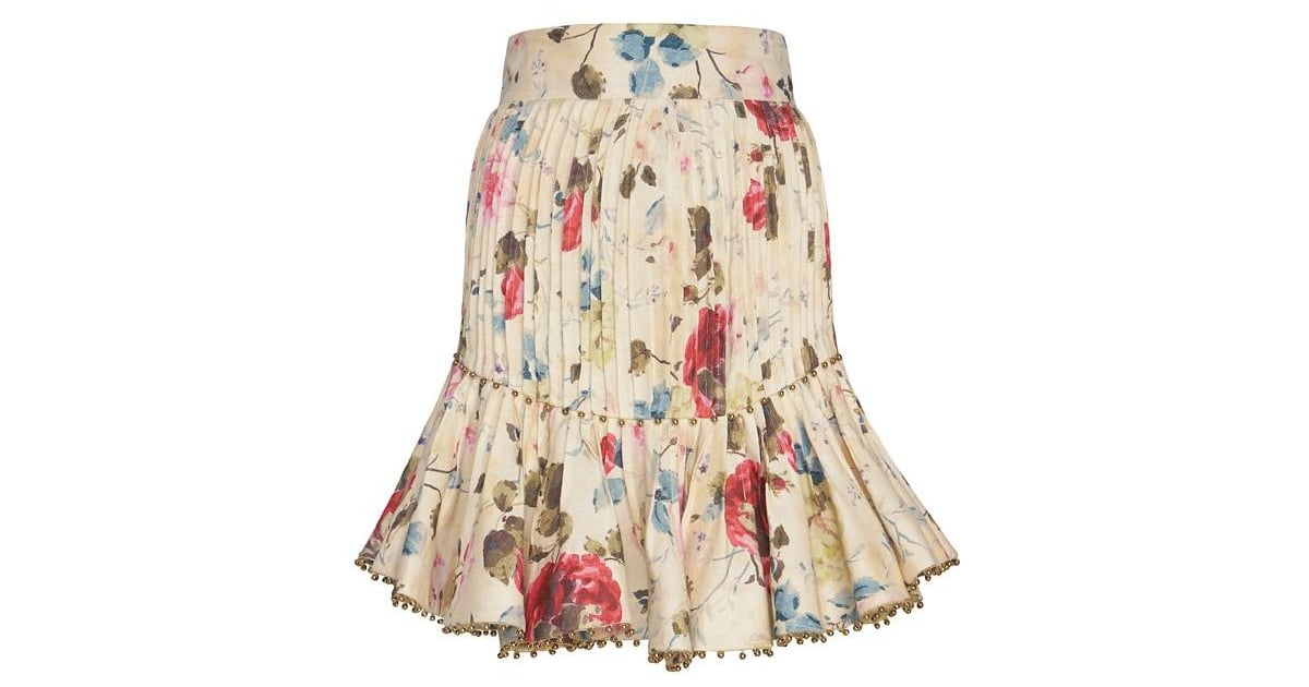 Zimmermann Embellished Flare Floral Print Skirt ($875) | What to Wear ...