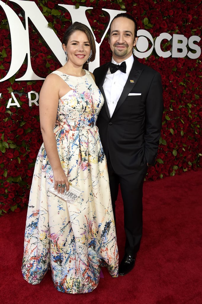 With wife Vanessa Nadal, who wore a custom Cenia dress.