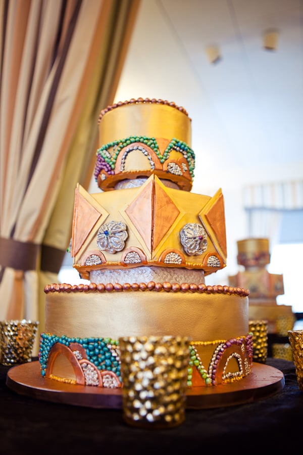 Diamonds and Pearls Wedding Cake