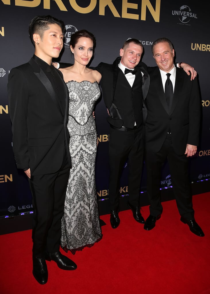 Angelina posed with Takamasa Ishihara, Jack O'Connell, and Matthew Baer.