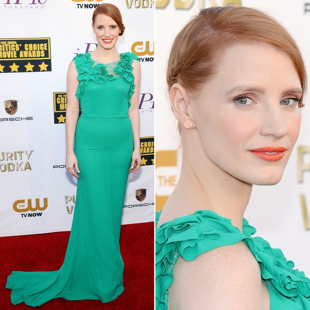 Jessica Chastain's Dress at Critics' Choice Awards 2014 | POPSUGAR Fashion
