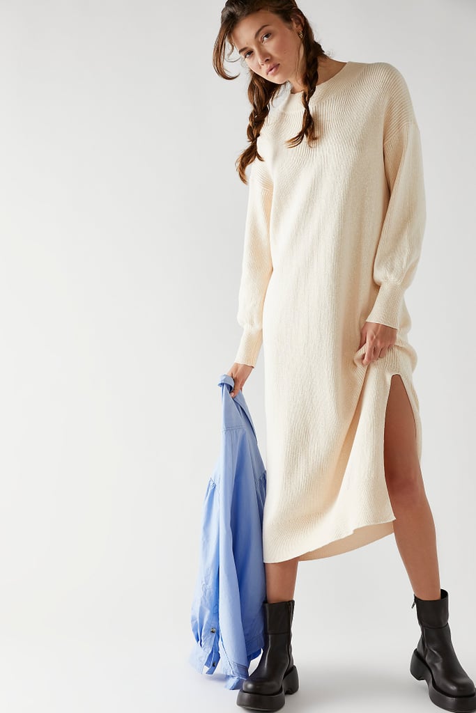 一个舒适的着装:FP海滩Hatteras毛衣的Midi