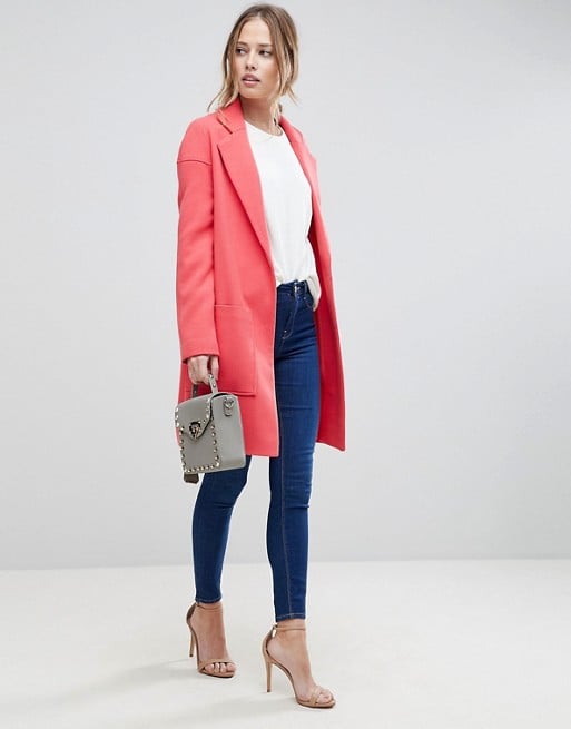 ASOS Crepe Pocket Detail Coat