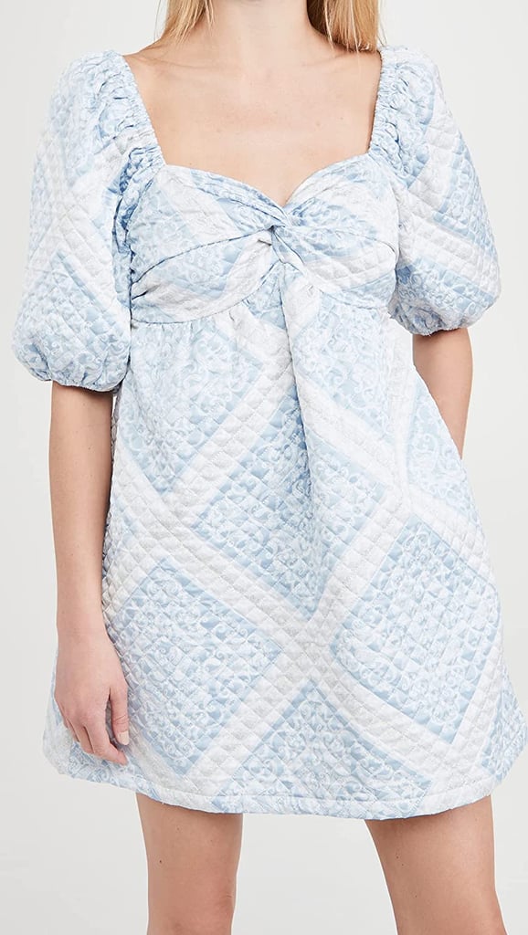 En Saison Quilted Scarf Print Dress