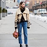 A Camel Coat, Cropped Jeans, and Ankle 