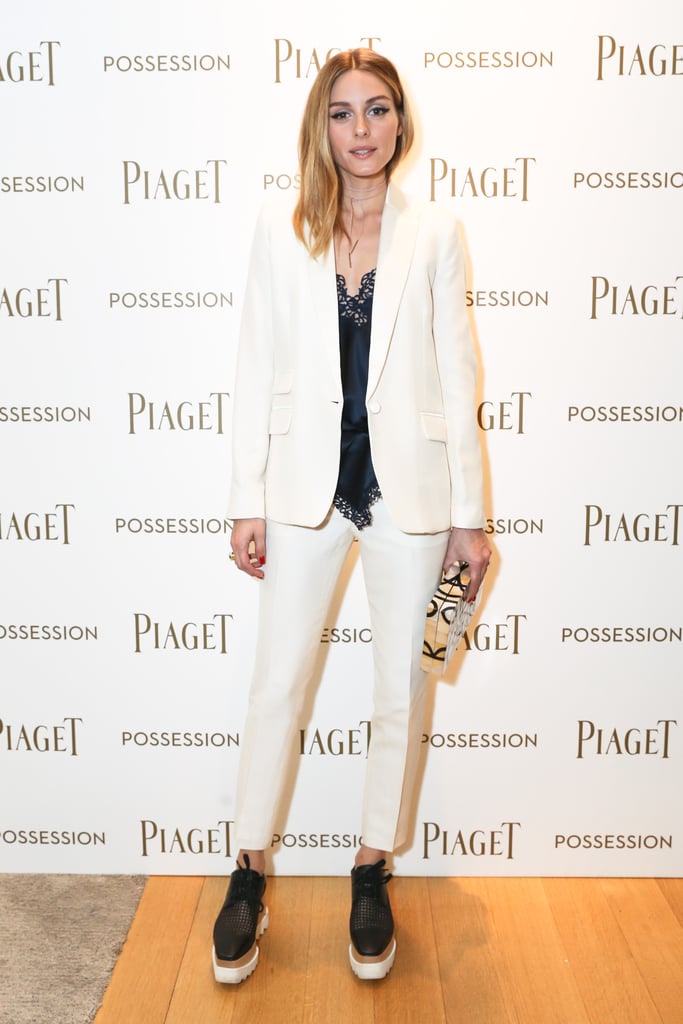 Olivia Palermo's White Suit at Piaget Event May 2016