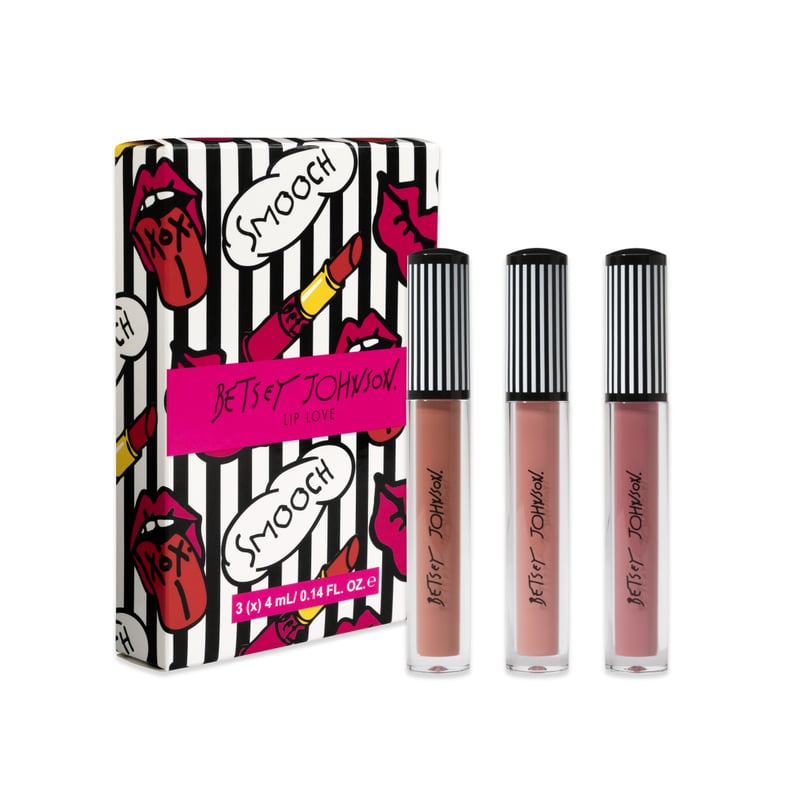 Betsey Johnson Lip Love Long Lasting Matte Liquid Lip Color Nude Color Kit