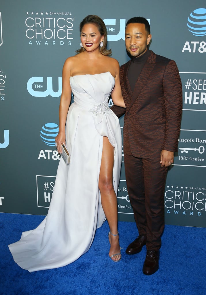 Chrissy Teigen and John Legend at the 2019 Critics' Choice
