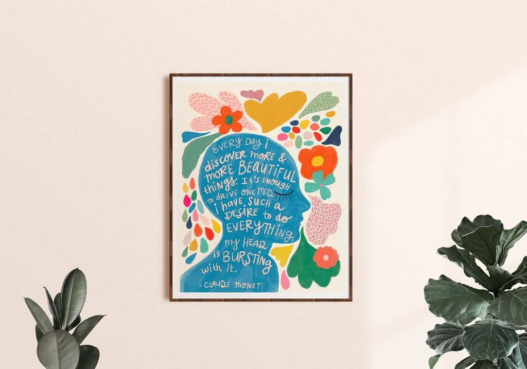 Claude Monet Quote Print