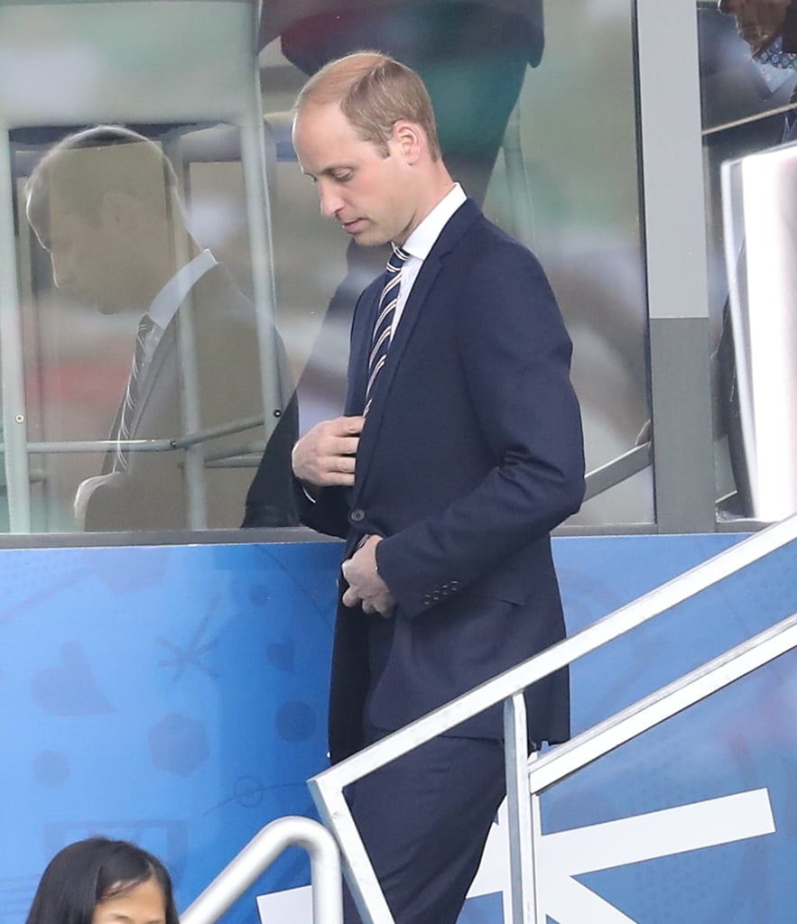 Prince William at Soccer Game in France June 2016