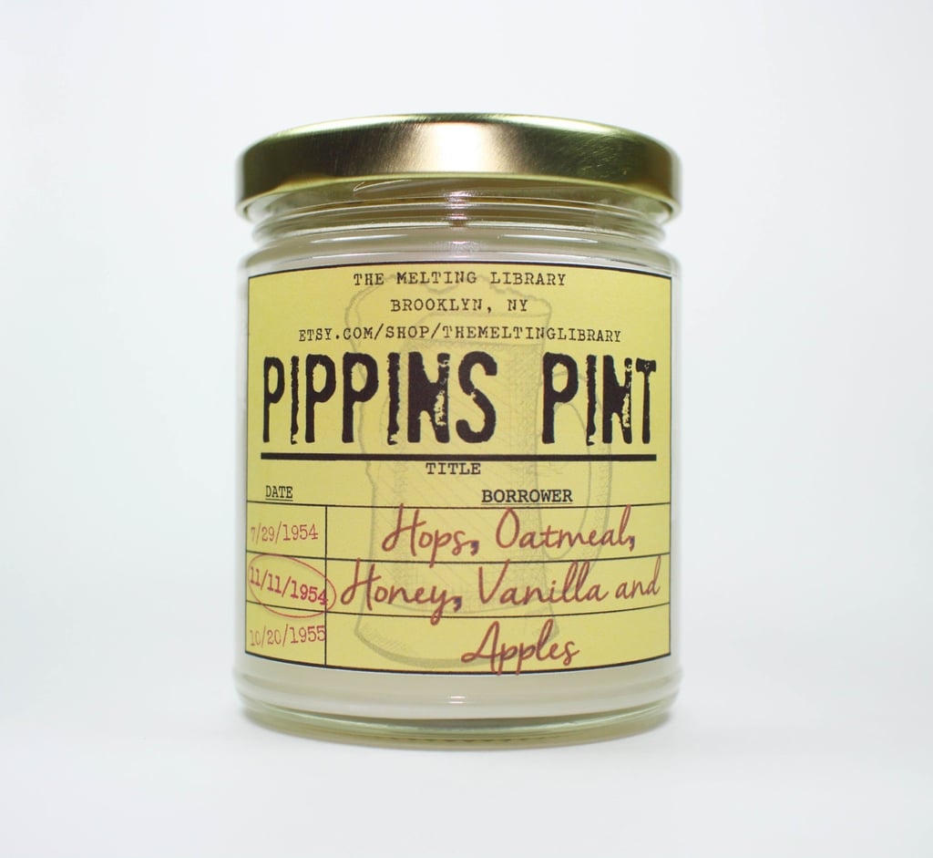 Pippin's Pint candle ($12) with hops, oatmeal, honey, vanilla, and apple notes