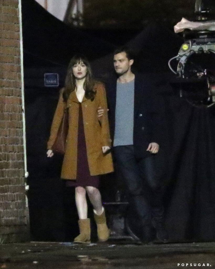Ana: "I know you said no Ugg boots in the red room but you have to give me a little wiggle room here."