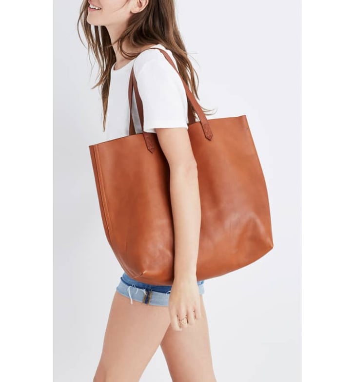 Madewell Zip Top Transport Leather Tote Best Big Bags For Women