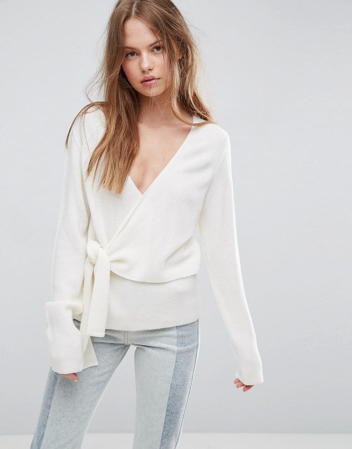 ASOS Sweater With Wrap and Tie