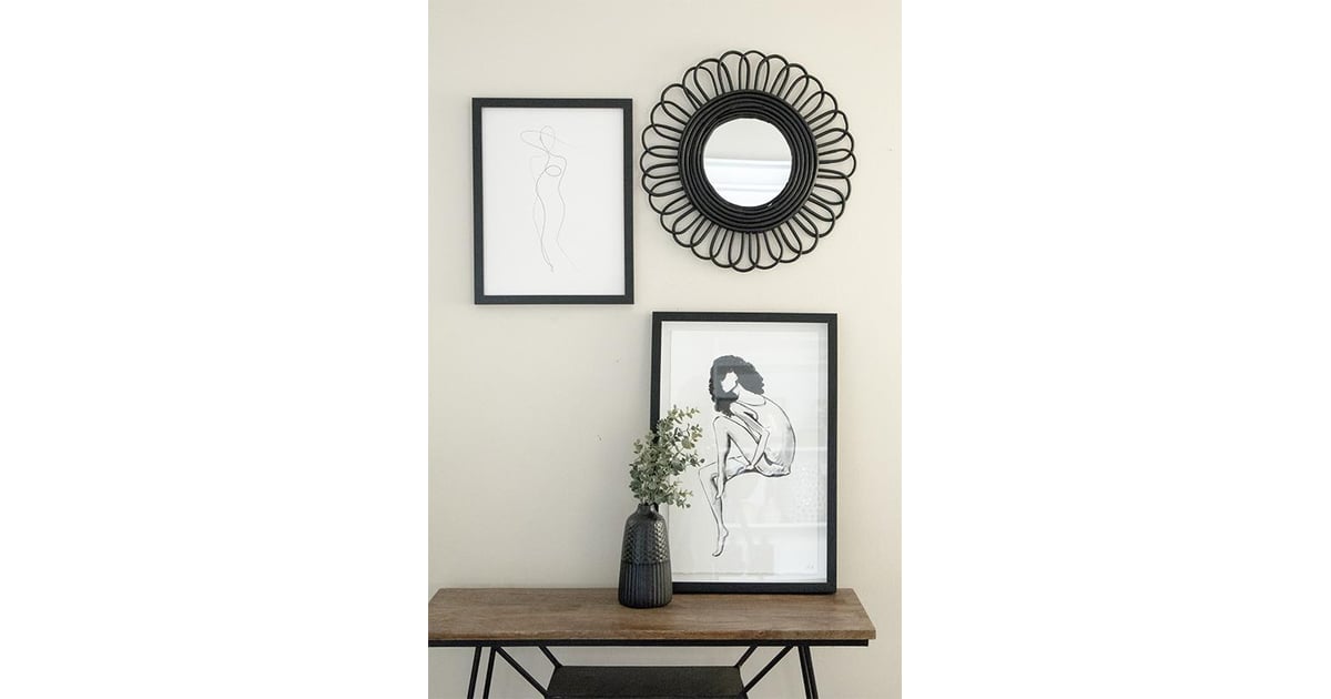 Black Bamboo Flower Mirror Best Home Decor From Effortless