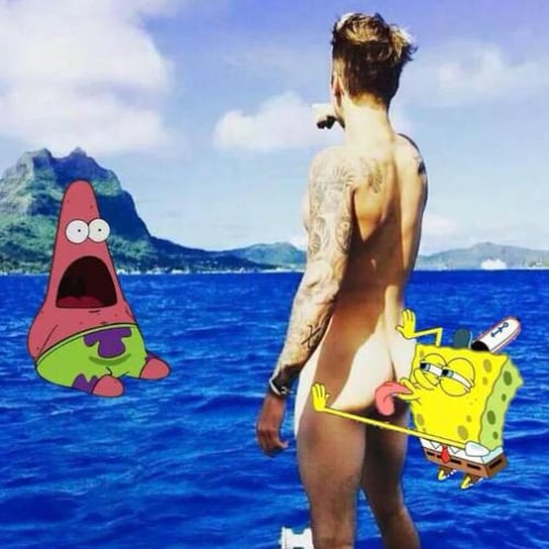 Justin Bieber's Butt Picture on Instagram