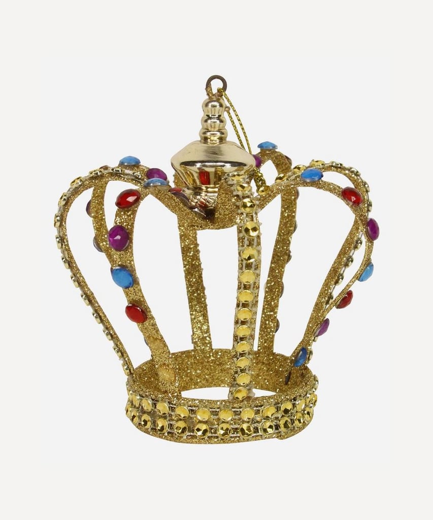 Liberty London Metal Glitter Crown Decoration