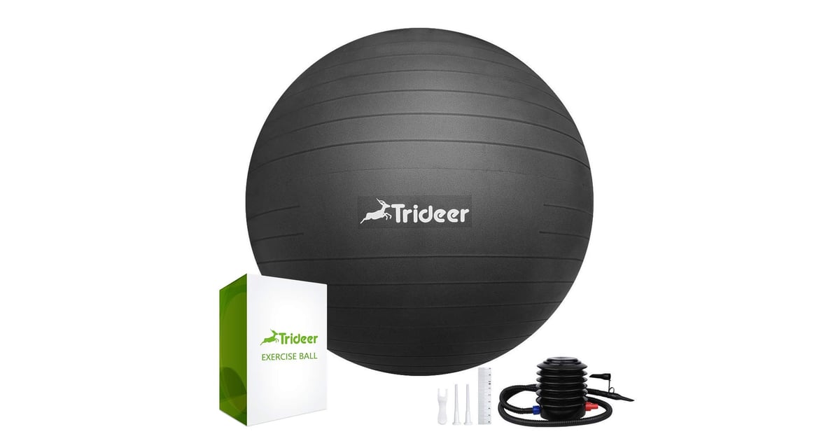 Trideer Exercise Ball Home Gym Equipment on Amazon POPSUGAR Fitness