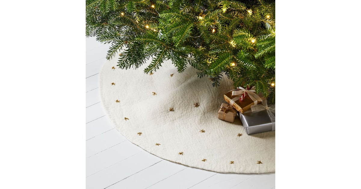 West Elm Felt Stars Tree Skirt Best Holiday Decor From West Elm 2020