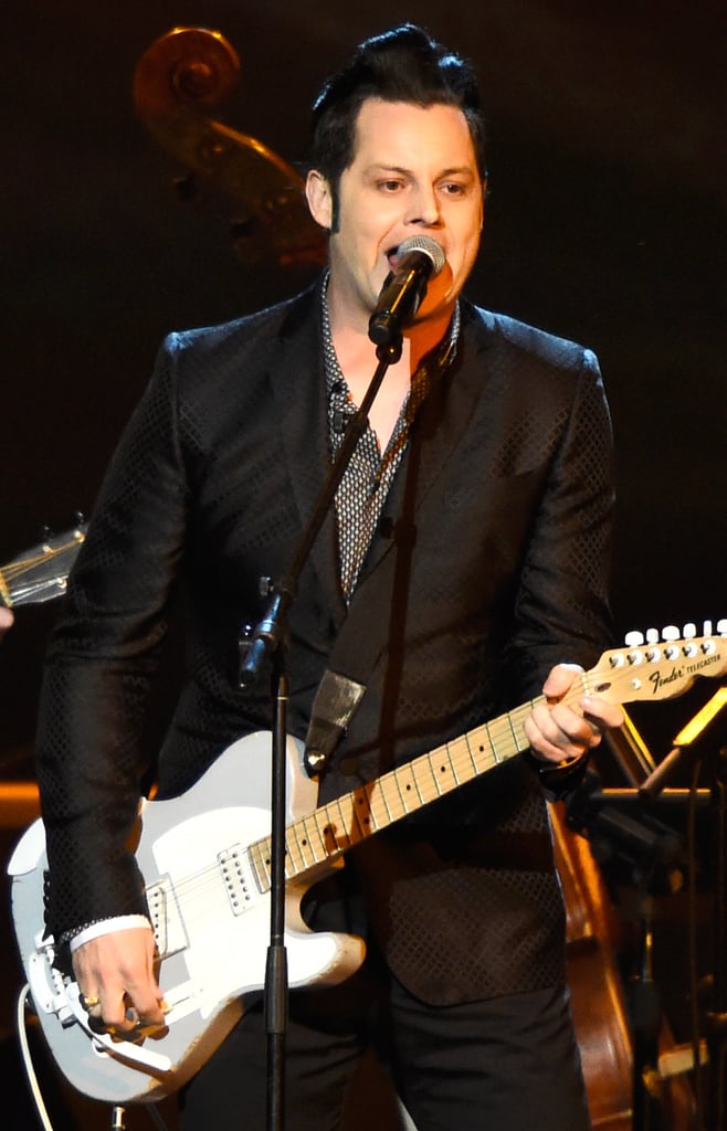 Jack White rocked out at the MusiCares event.