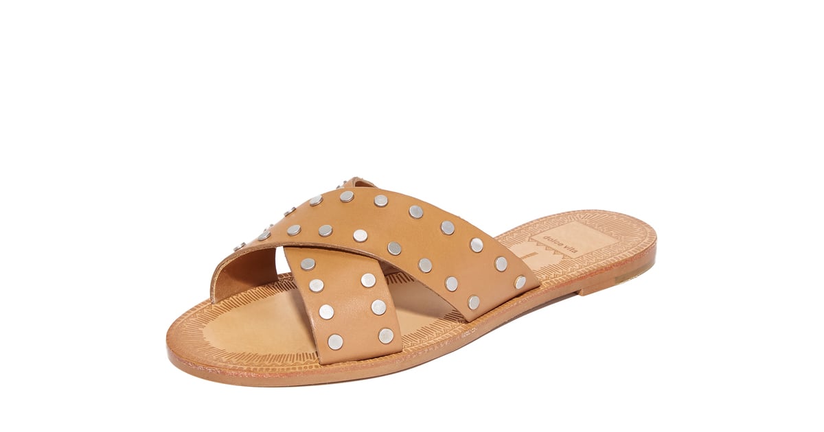 Dolce Vita Casta Slide Sandals | Cute Flat Sandals | POPSUGAR Fashion ...