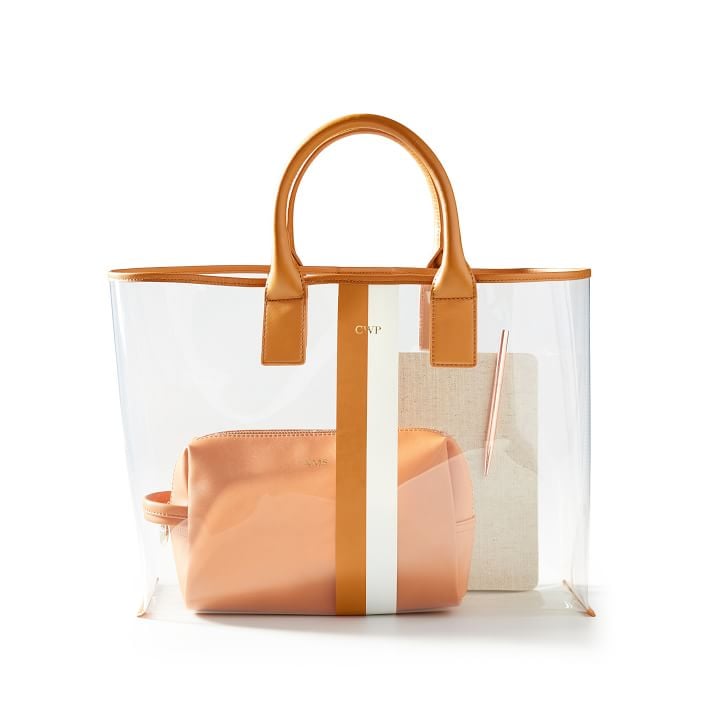 Mark & Graham Clear Striped Tote