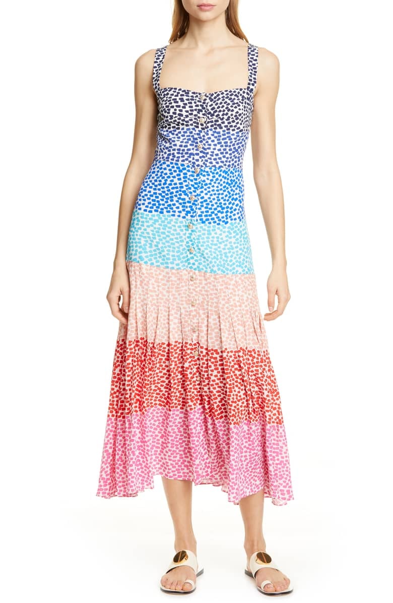 Saloni Karen Stripe Silk Dress | 26 Instagrammable Dresses to Wear