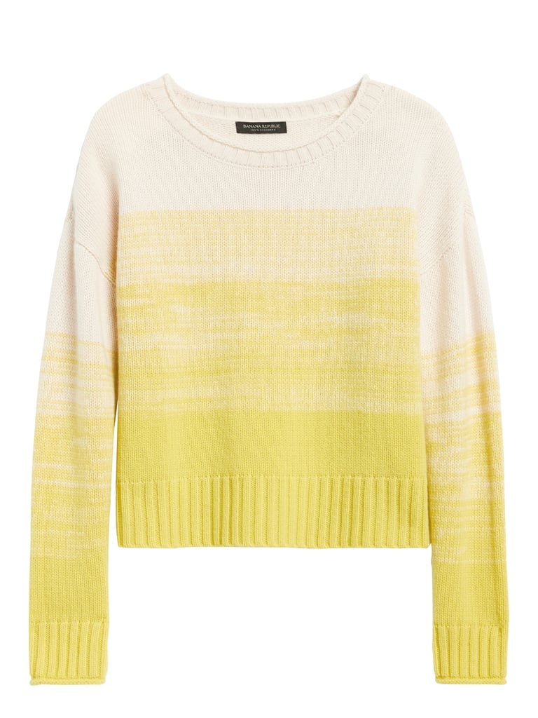 Banana Republic Cashmere Ombré Cropped Sweater