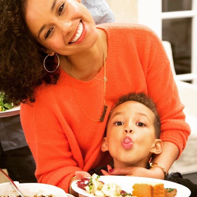 Alicia Keys snuggled up with her son, Egypt.