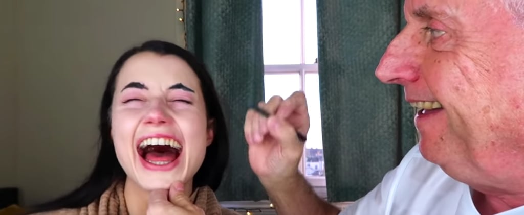 Video of Grandpa Doing His Granddaughter's Makeup