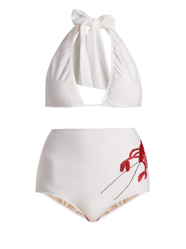 Adriana Degreas Lobster Embroidered Bikini