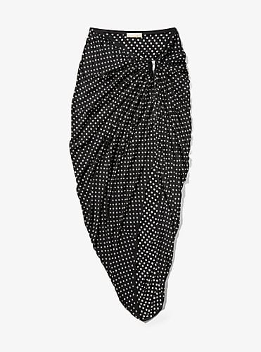 Grommeted Silk-Georgette Sarong ($2,150)