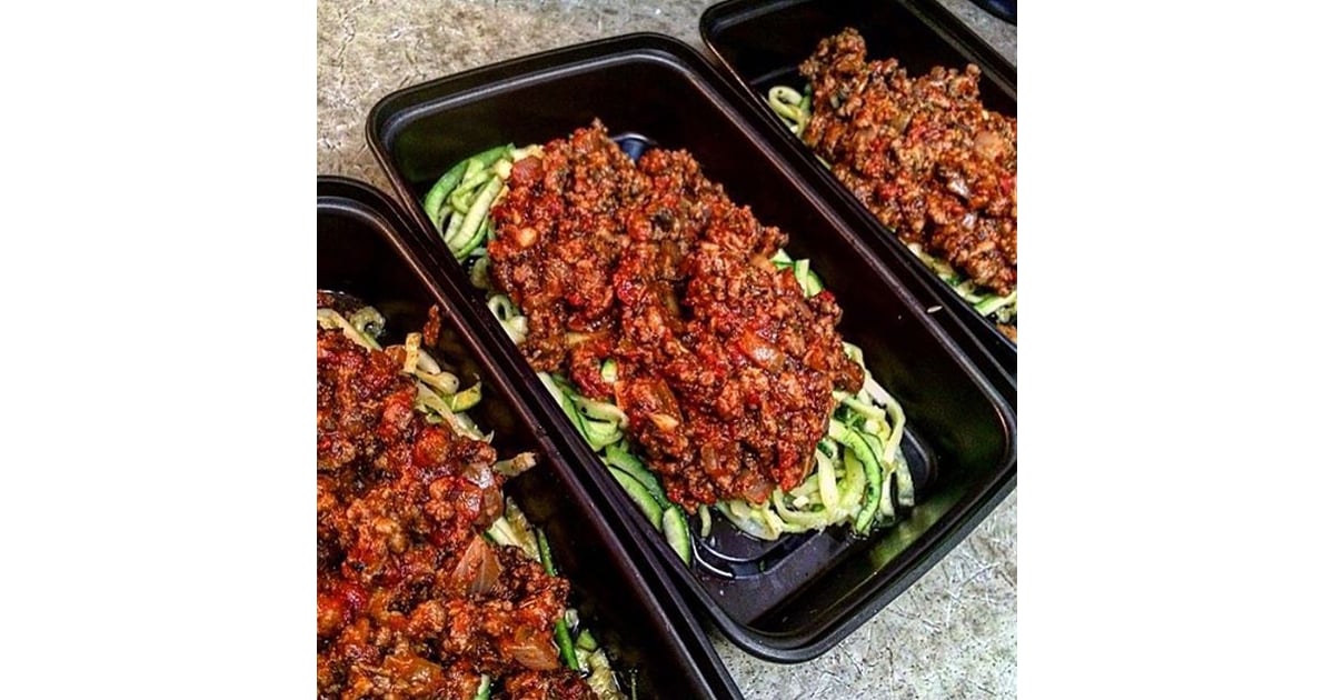 Zoodles With Turkey Bolognese MealPrep Inspiration POPSUGAR Food