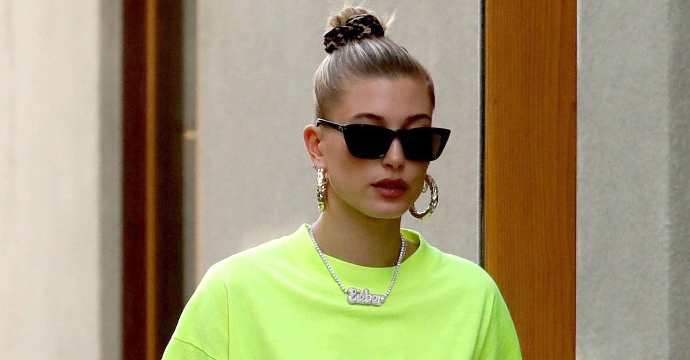 Hailey Baldwin Steps Out in Harem Pants