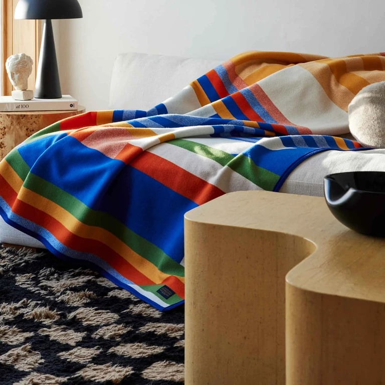 Urban outfitters pendleton rainbow hot sale blanket