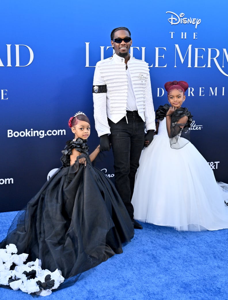Offset and His Daughters Kulture and Kalea at "The Little Mermaid" Premiere in Los Angeles
