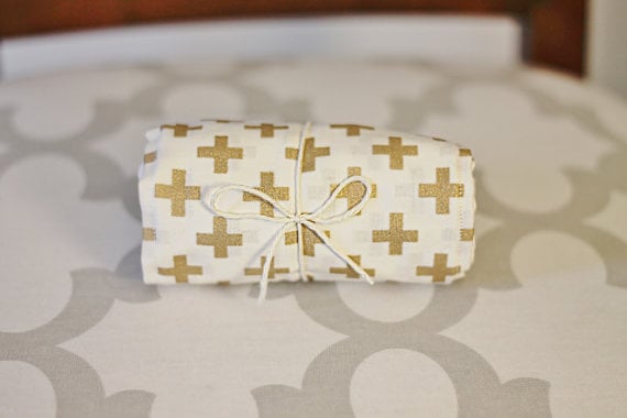 Gold X Burp Cloth