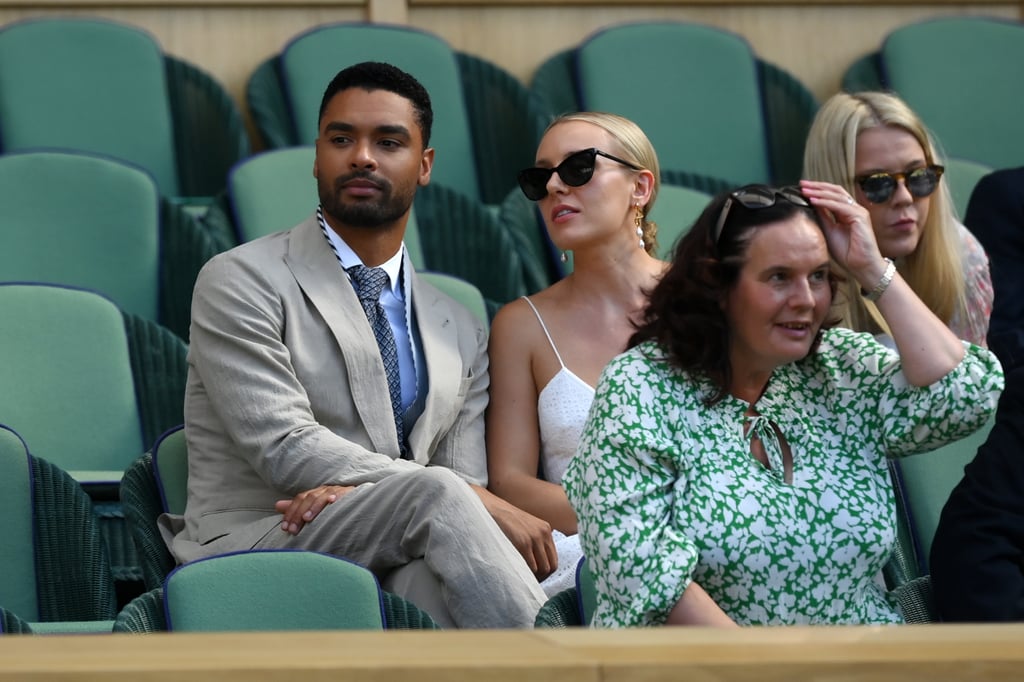Page and Brown enjoyed the sunny tennis action at Wimbledon in 2022.