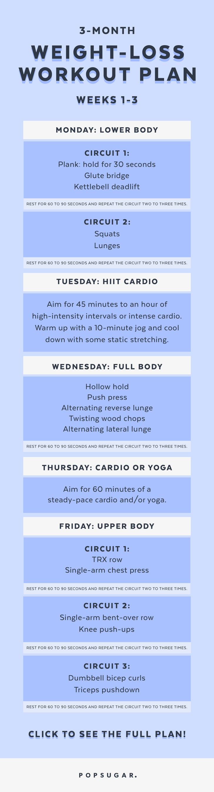 3-month weight-loss workout plan popsugar fitness photo 14