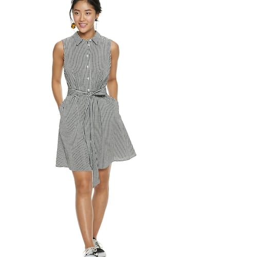 POPSUGAR Sleeveless Shirt Dress