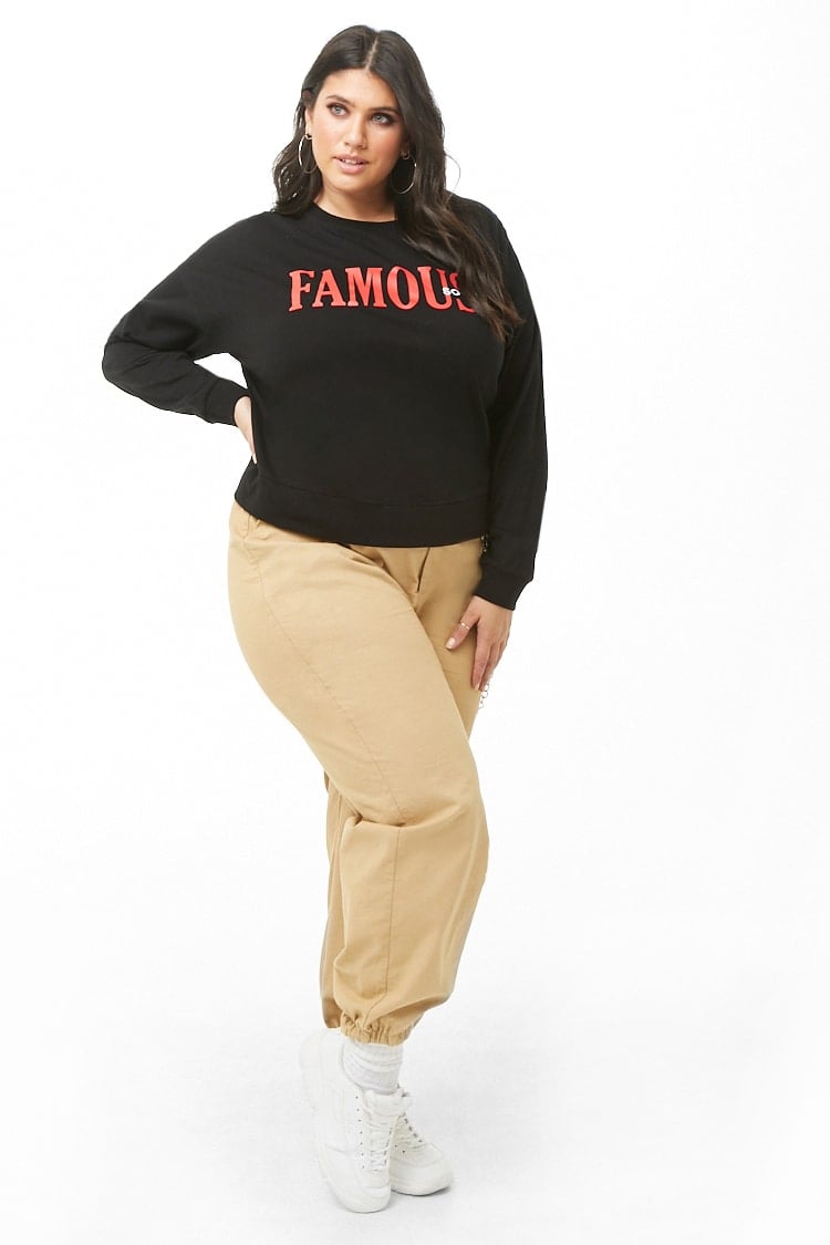 Forever 21 Plus Size Famous Soon Graphic Sweatshirt