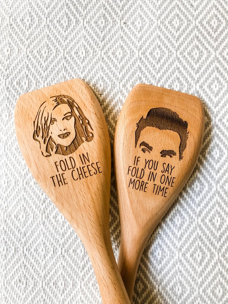 Fold in the Cheese David and Moira Rose Wooden Spoons