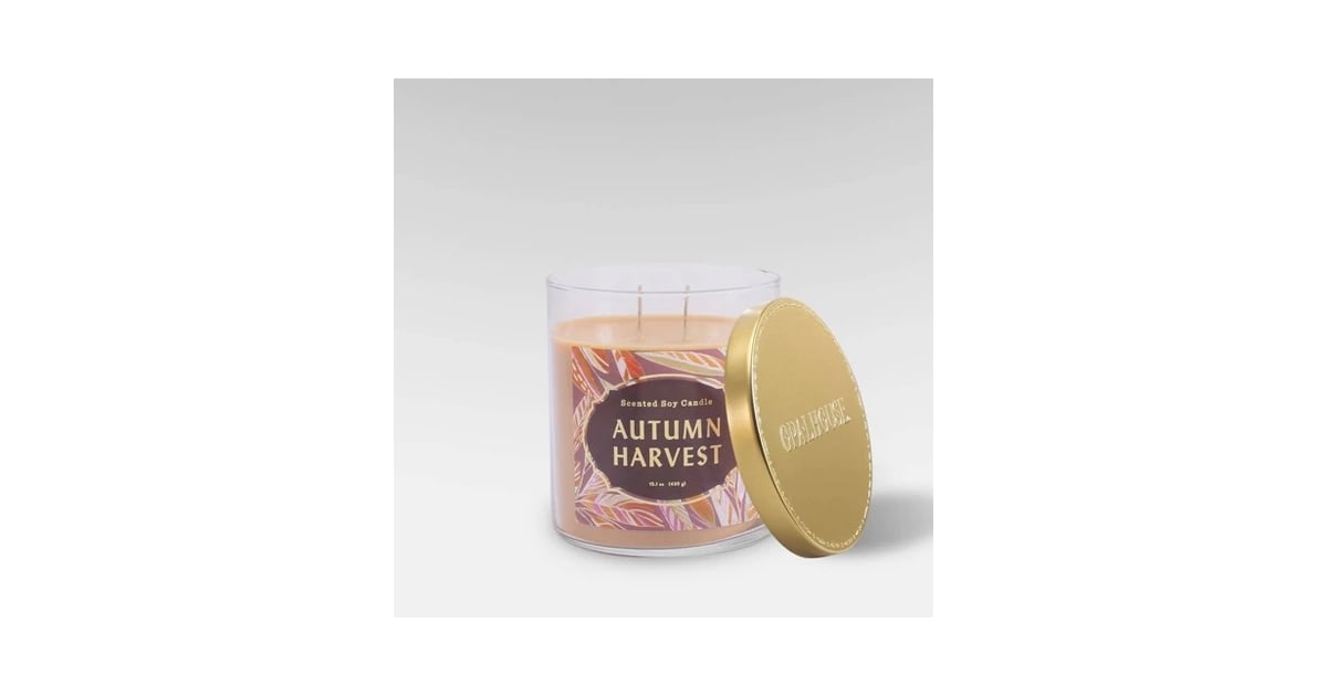 Lidded Glass Jar Two Wick Candle In Autumn Harvest Best Fall Decor From Target 2019 Popsugar