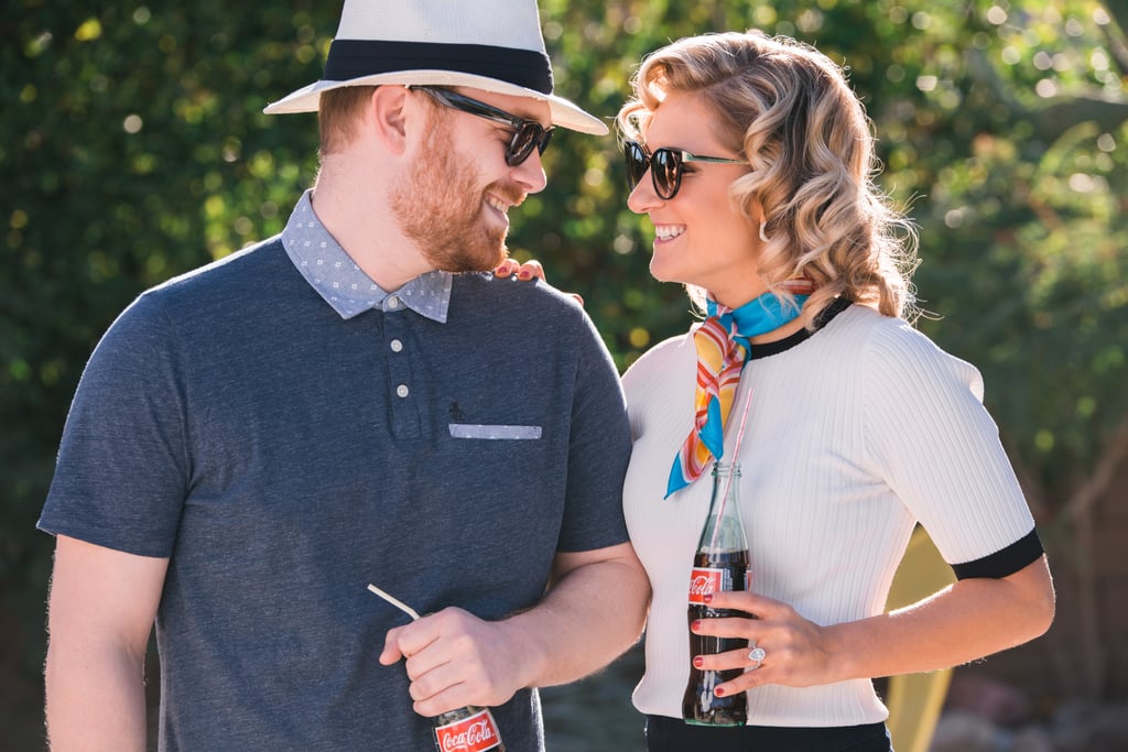 Retro Palm Springs Engagement Photos