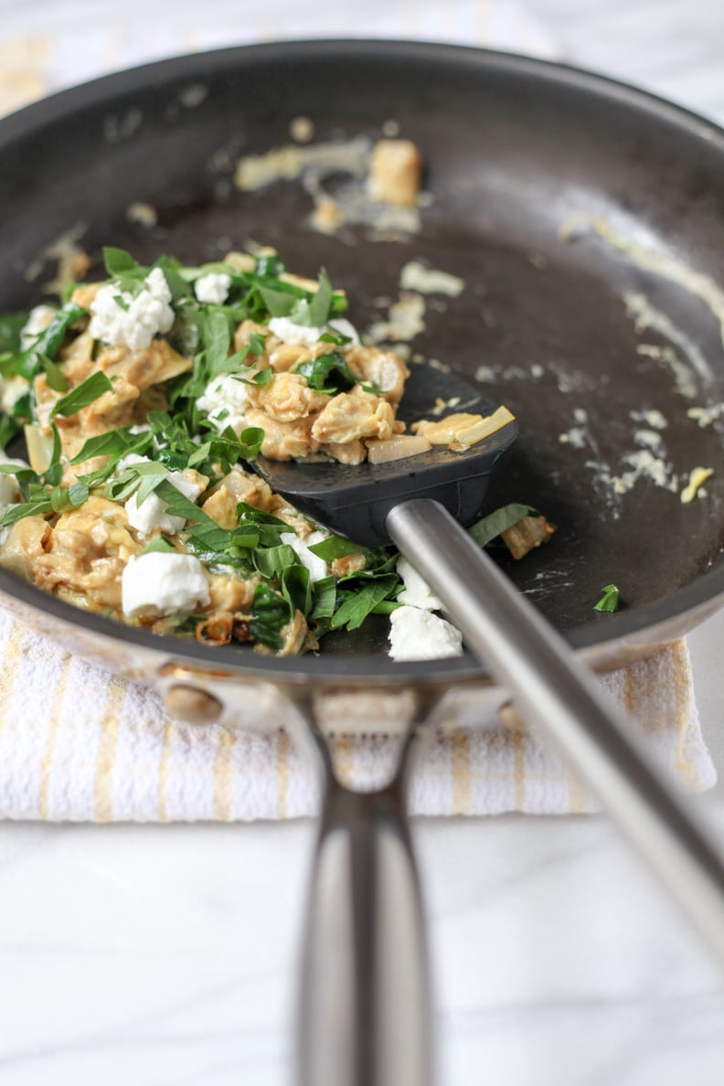 Scrambled Eggs With Spinach and Artichokes POPSUGAR Food