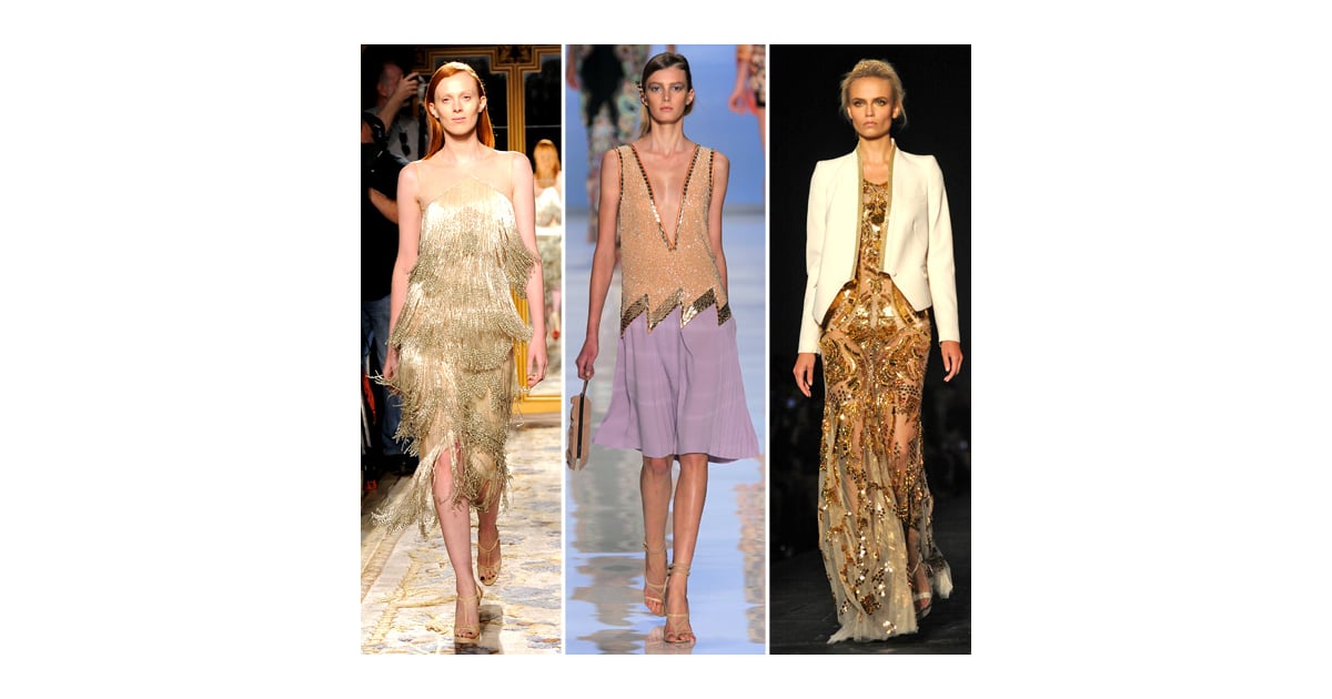 Gold Clothing Spring 2012 Runway Trend Popsugar Fashion 